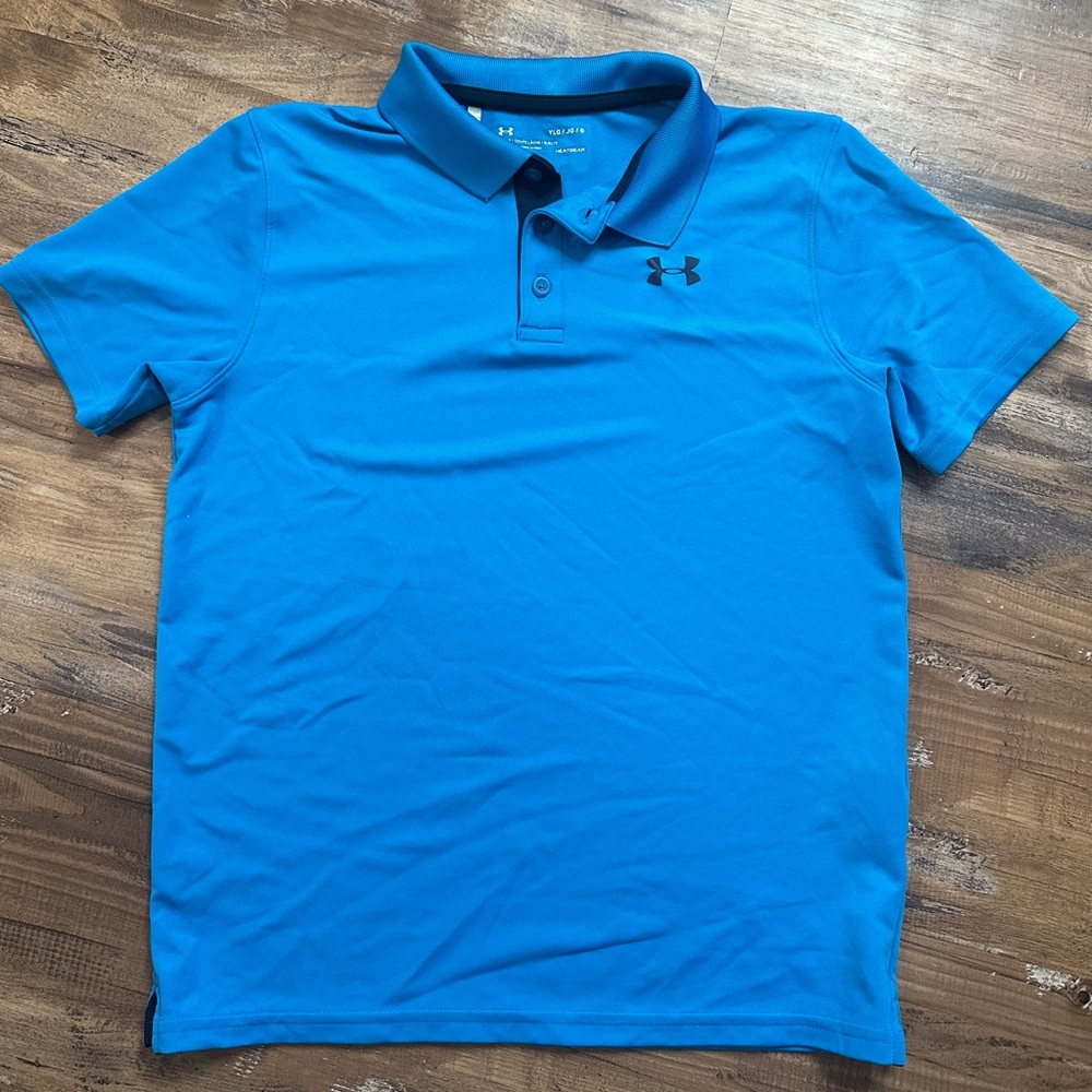 Under Armour Boys Vibrant Blue Polo